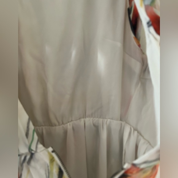 Alice + Olivia Mel Open Back Gathered High-Low Dress in Exotic Poppy - Picture 9 of 15